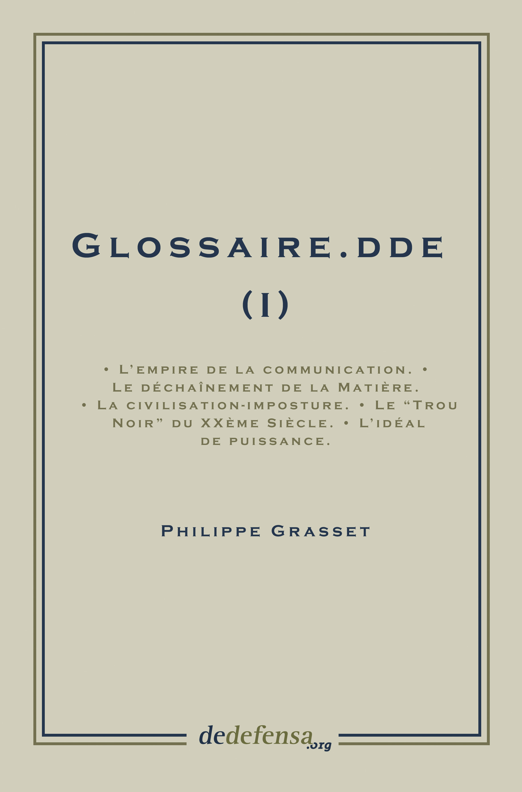 Glossaires.DDE (I)